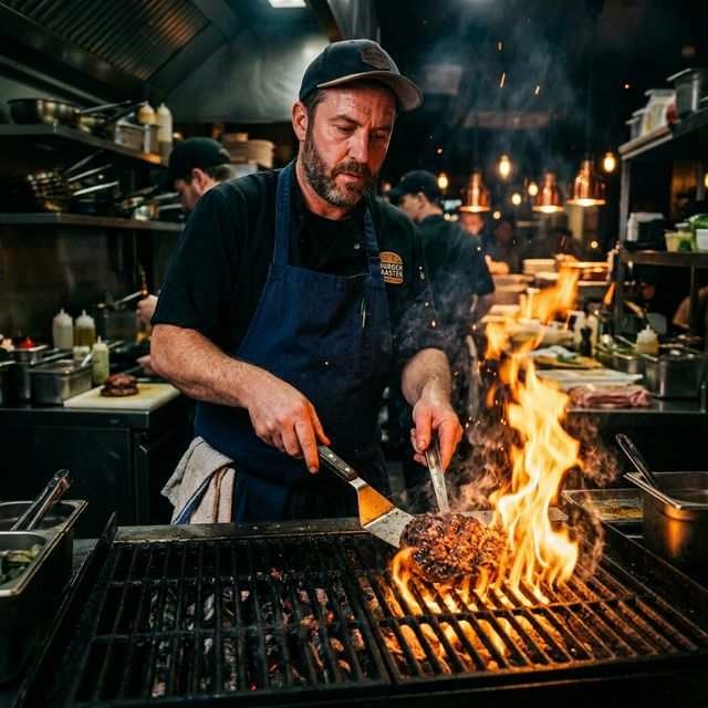 Chef Grilling